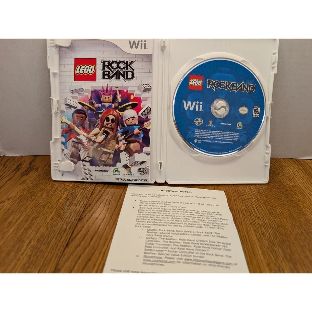 Wii 4 Pack/Rock Band Games/Country Track Pack/Lego/Rock Band 2/Beatles/UNTESTED‎